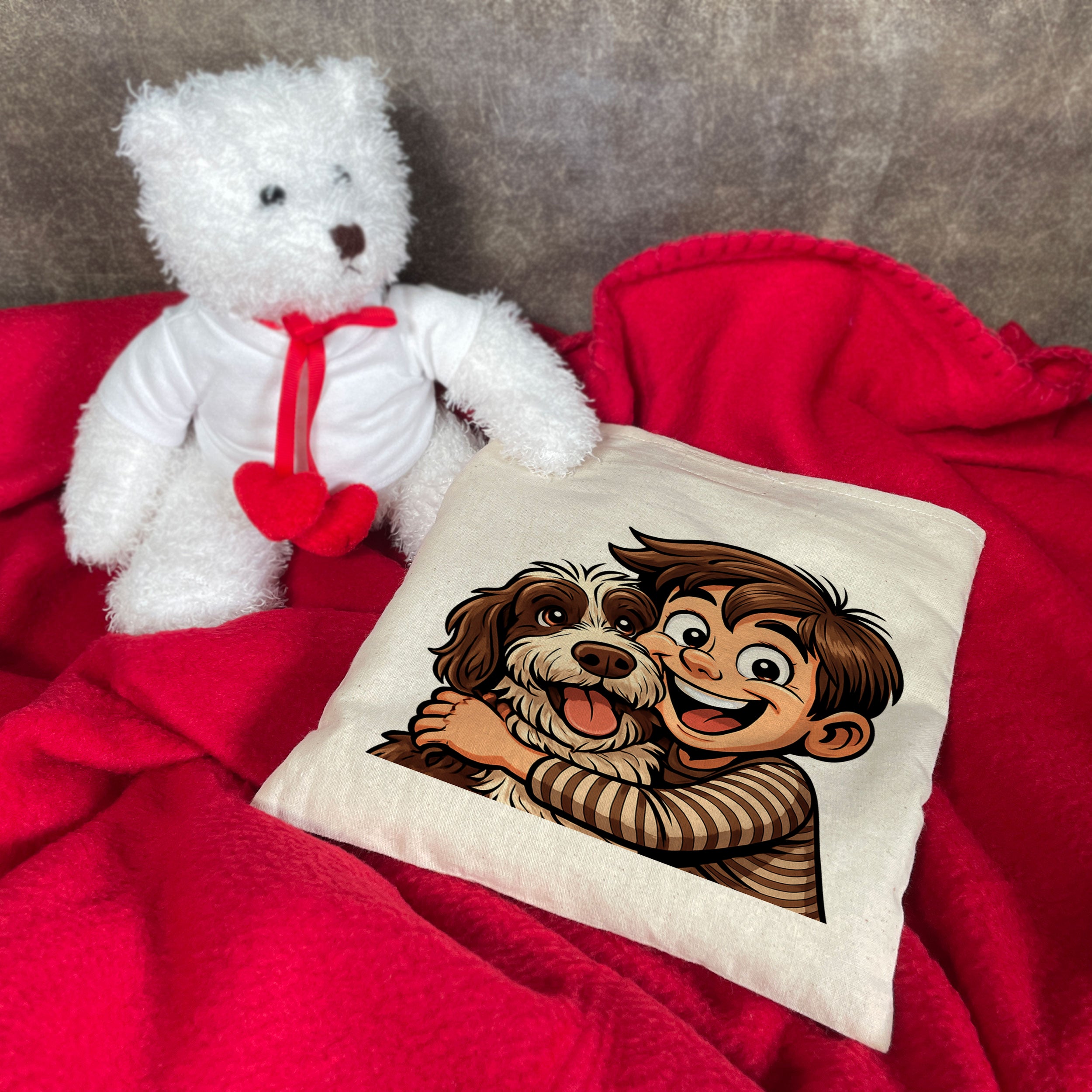 Kirschkernkissen mit Karikatur & Text - kinder-druckerei.de