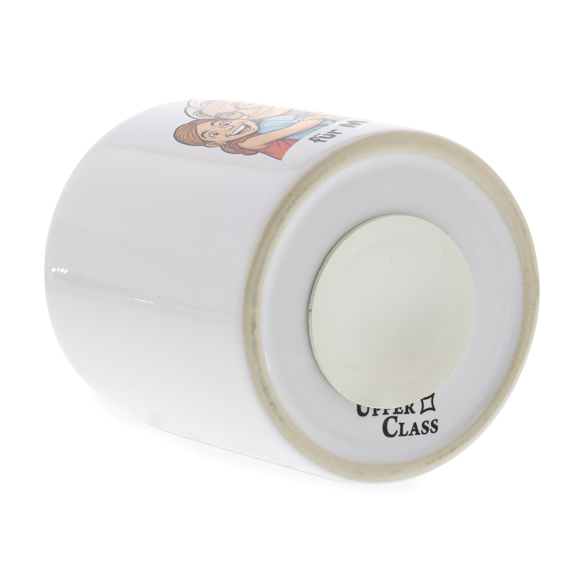 Piggy Bank with Caricature and Text