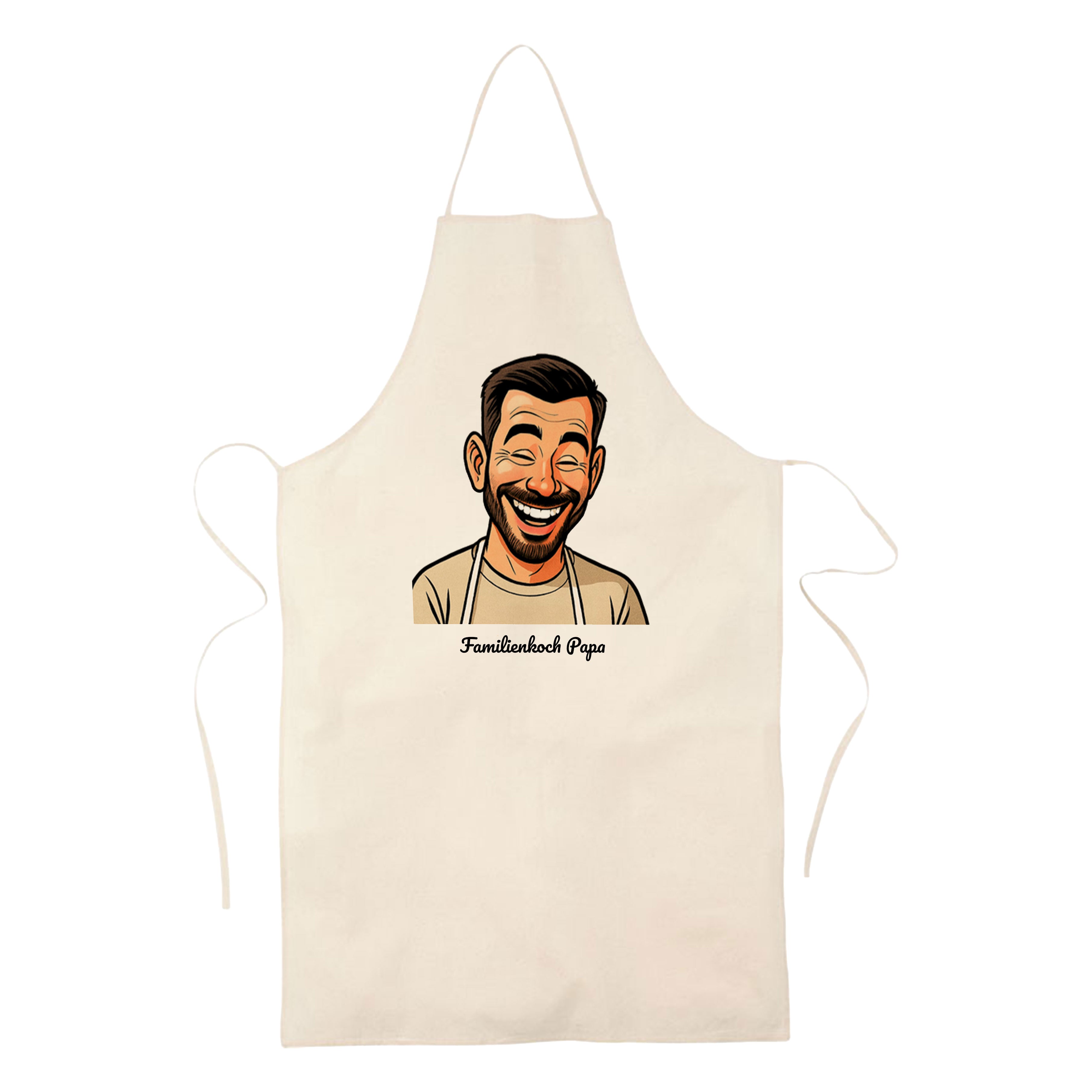 Apron with Caricature & Text