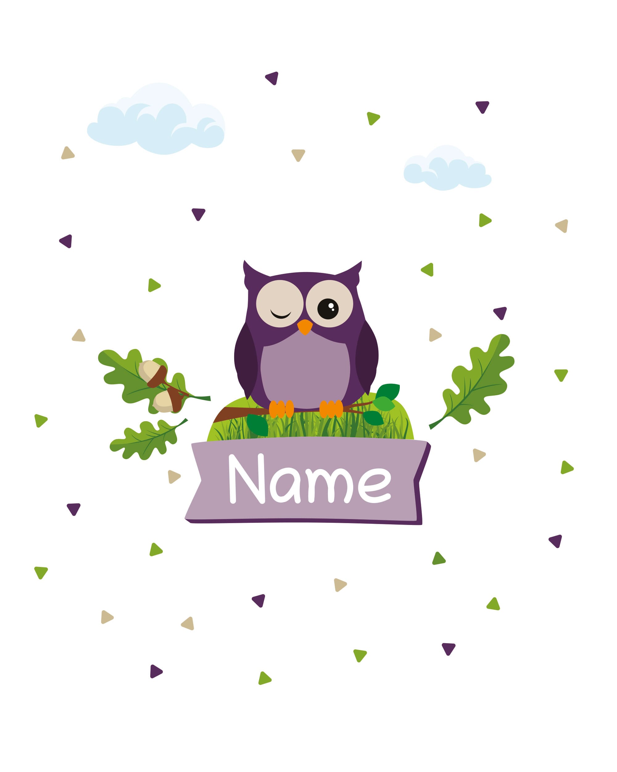 Individualisierbare Türaufkleber / Wandtattoos für Kinder - kinder-druckerei.de