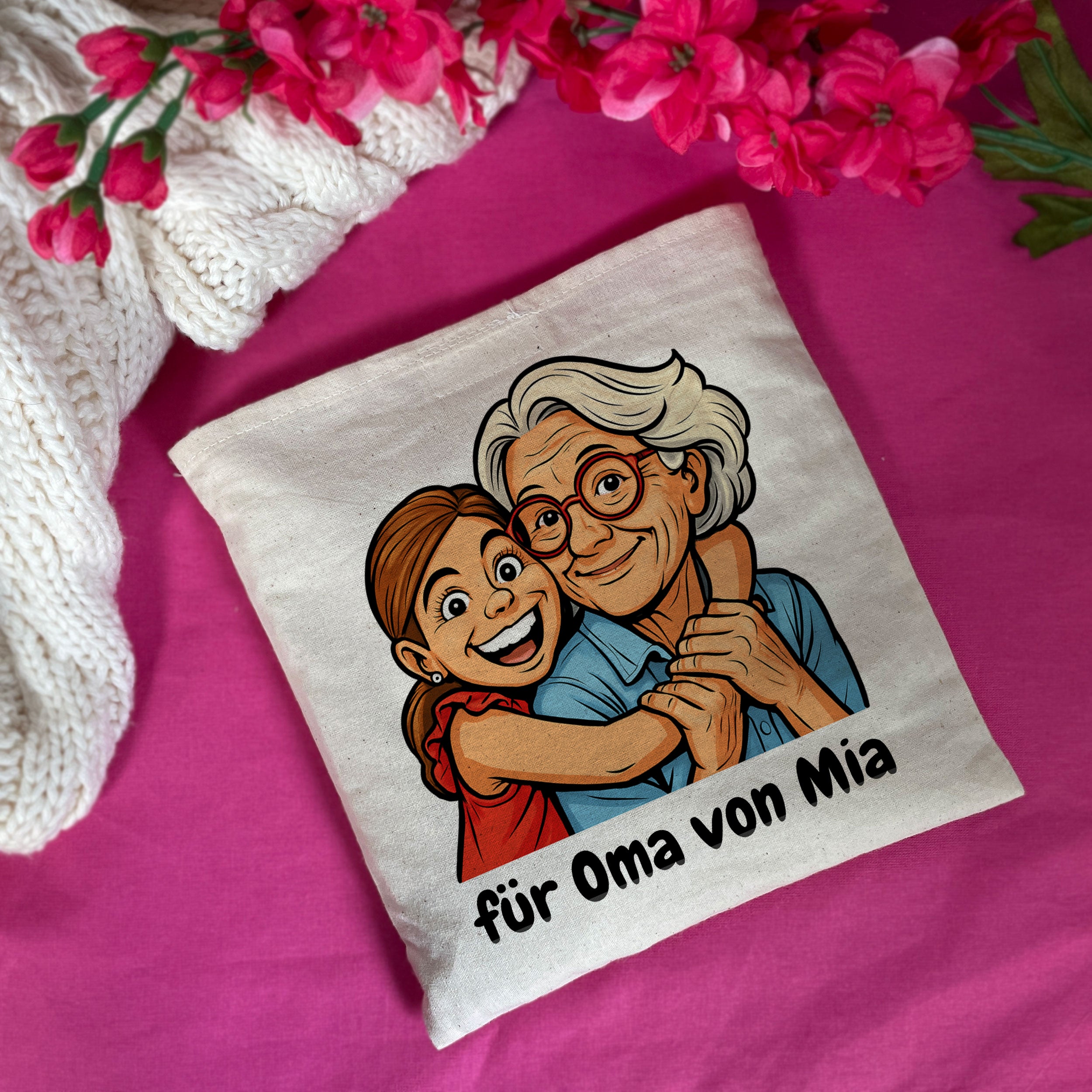 Kirschkernkissen mit Karikatur & Text - kinder-druckerei.de