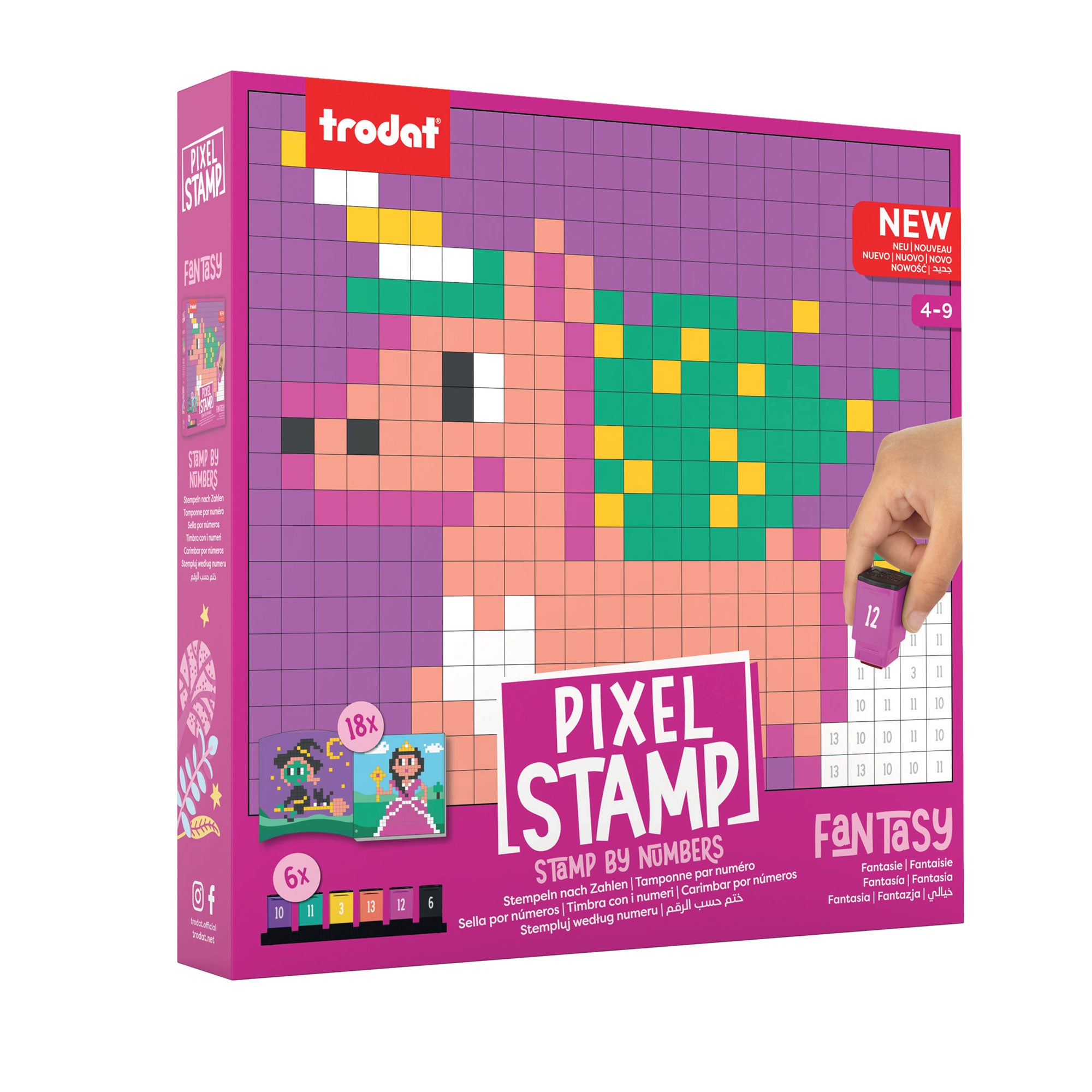 Trodat Pixel Stamps Set – Fantaisie