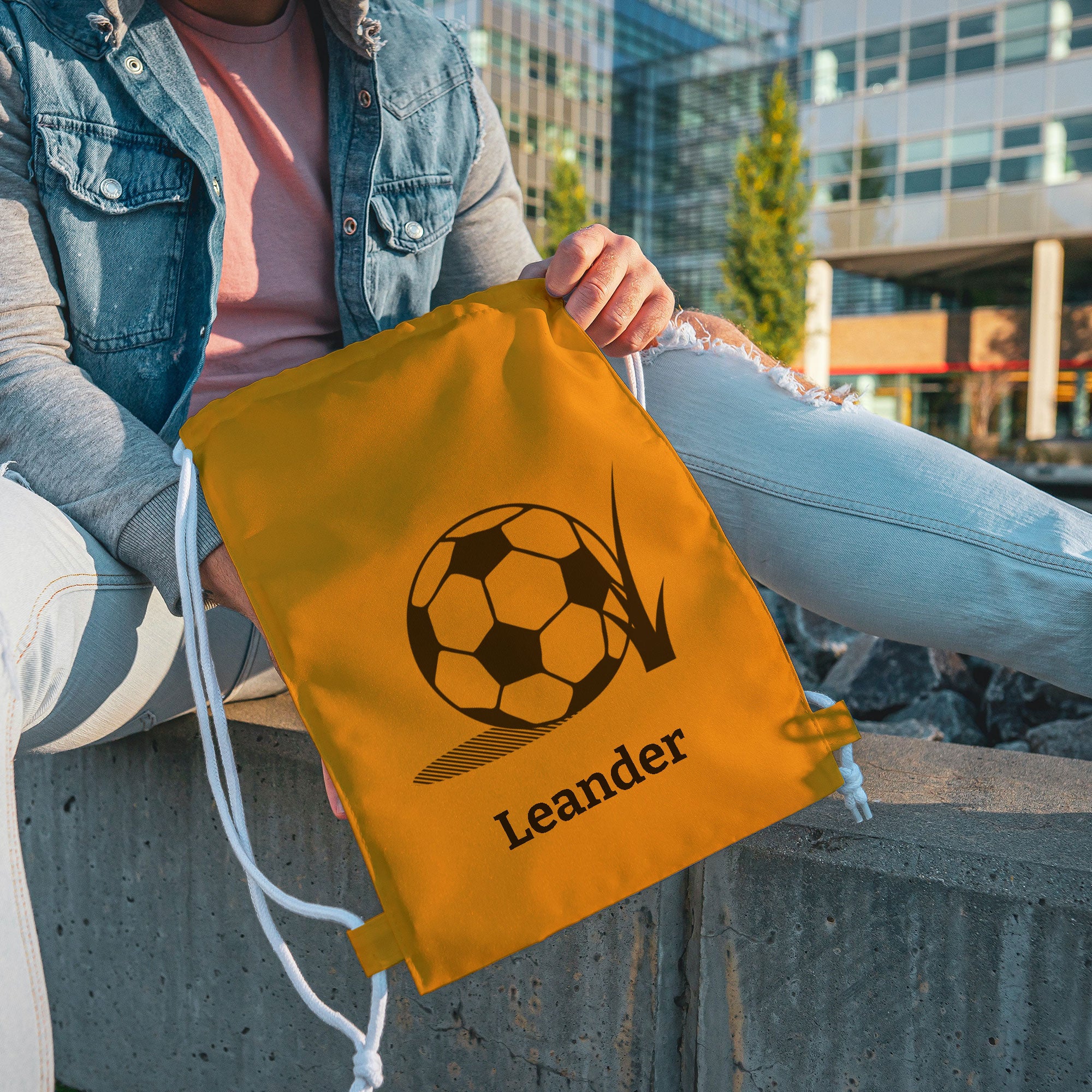 Turnbeutel-Rucksack bunt mit individuellem Druck (bunt) - kinder-druckerei.de