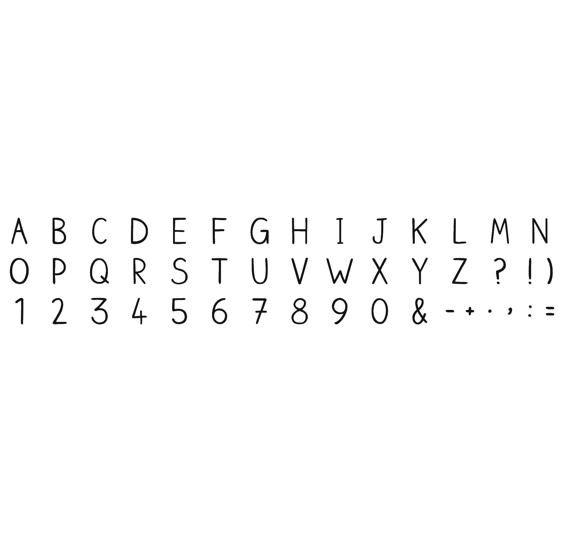 Alphabet Stempel-Set (46 Stempel in Holzbox) - kinder-druckerei.de