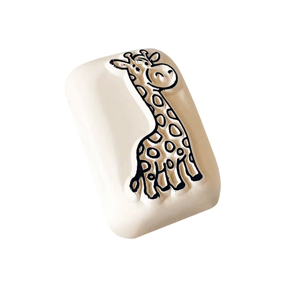 LaDot Stein - "Giraffe" (2,5 x 5 cm) - Temporärer Tattoo Stempel - kinder-druckerei.de